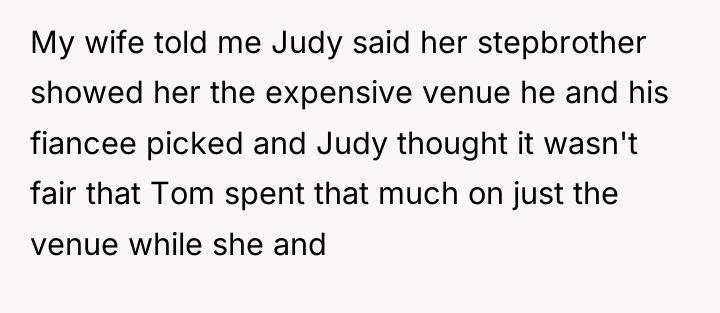 My wife told me Judy said her stepbrother showed her...