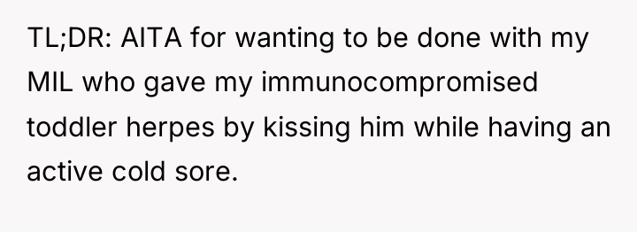 TL;DR: AITA for wanting to be done with my MIL...