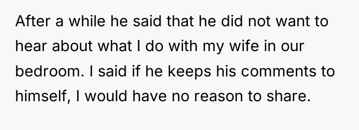 After a while he said that he did not want...