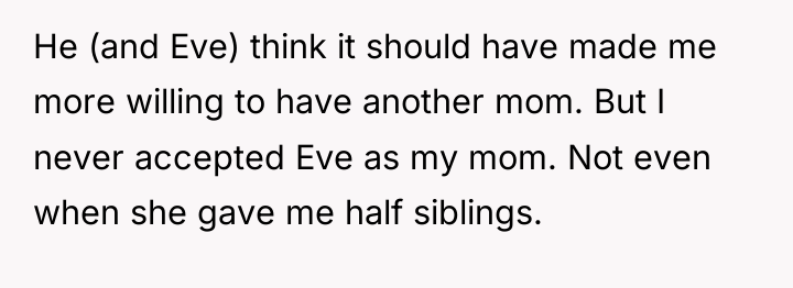 He (and Eve) think it should have made me more...