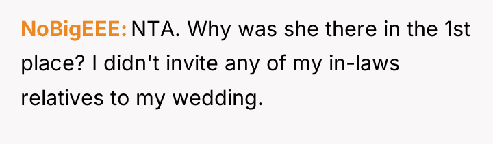 NoBigEEE NTA. Why was she there in the 1st place?...