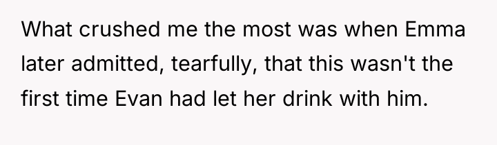 What crushed me the most was when Emma later admitted,...