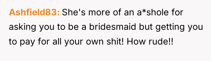 Ashfield83 She's more of an a*shole for asking you to...