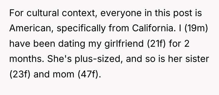 For cultural context, everyone in this post is American, specifically...