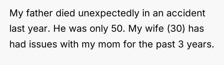 My father died unexpectedly in an accident last year. He...