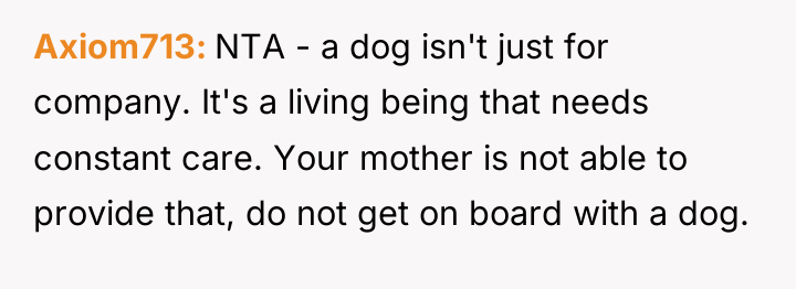 Axiom713 NTA - a dog isn't just for company. It's...