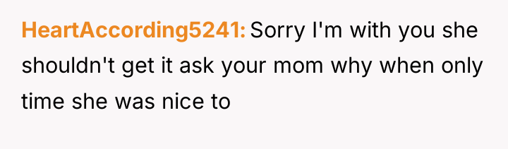 HeartAccording5241 Sorry I'm with you she shouldn't get it ask...