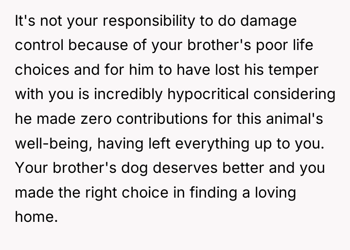 It's not your responsibility to do damage control because of...
