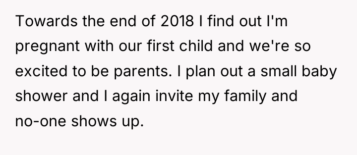 Towards the end of 2018 I find out I'm pregnant...