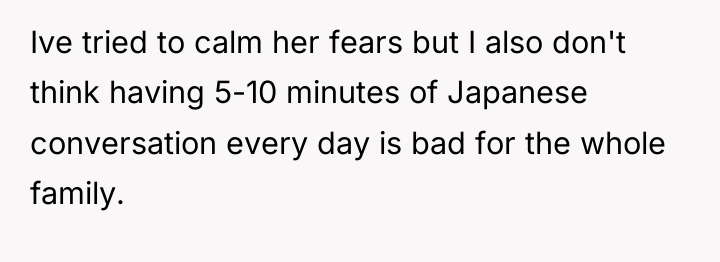 Ive tried to calm her fears but I also don't...