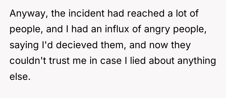 Anyway, the incident had reached a lot of people, and...