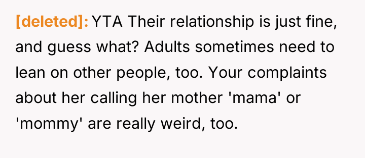 [deleted] YTA Their relationship is just fine, and guess what?...