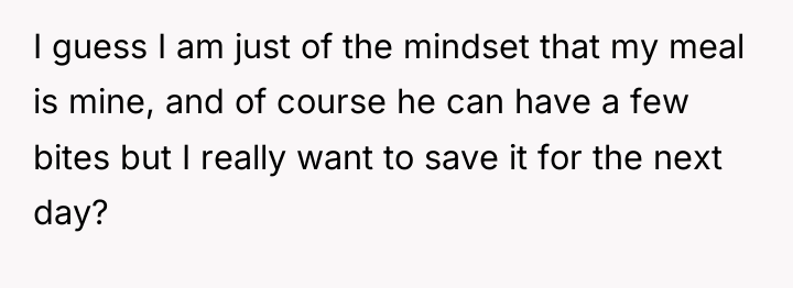I guess I am just of the mindset that my...