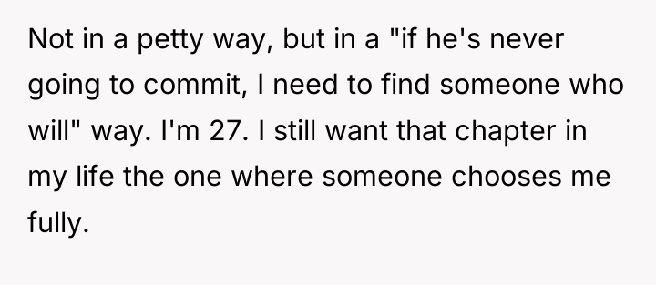 Not in a petty way, but in a "if he's...