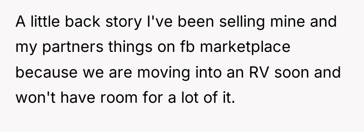 A little back story I've been selling mine and my...