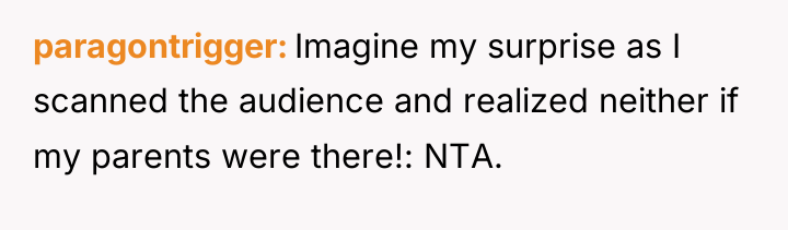 paragontrigger Imagine my surprise as I scanned the audience and...