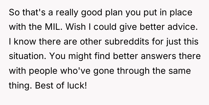 So that's a really good plan you put in place...