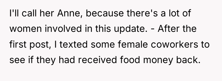 I'll call her Anne, because there's a lot of women...