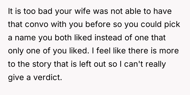 It is too bad your wife was not able to...