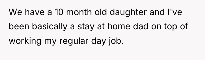 We have a 10 month old daughter and I've been...