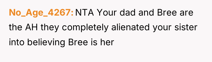 No_Age_4267 NTA Your dad and Bree are the AH they...