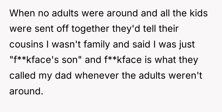 When no adults were around and all the kids were...