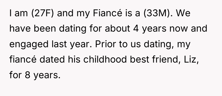 I am (27F) and my Fiancé is a (33M). We...
