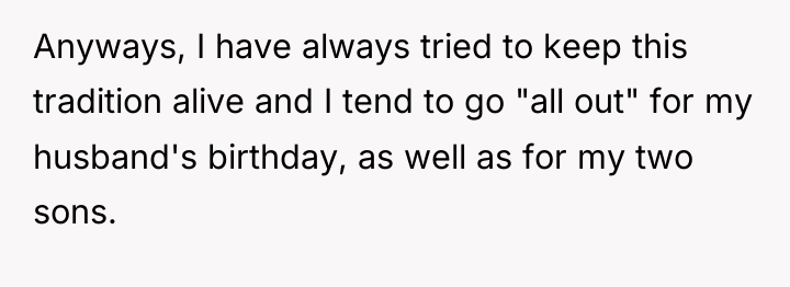 Anyways, I have always tried to keep this tradition alive...