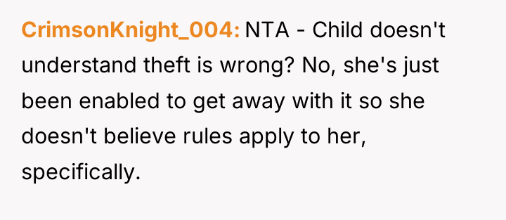 CrimsonKnight_004 NTA - Child doesn't understand theft is wrong? No,...