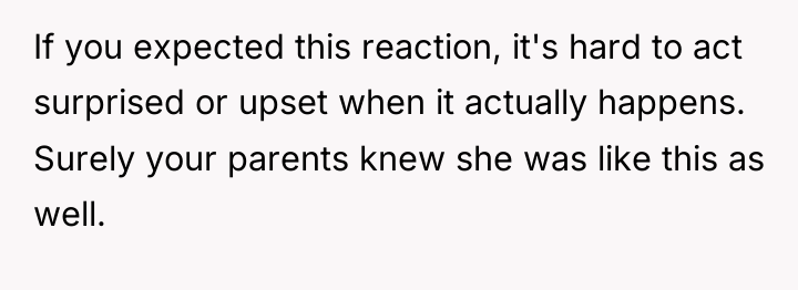 If you expected this reaction, it's hard to act surprised...