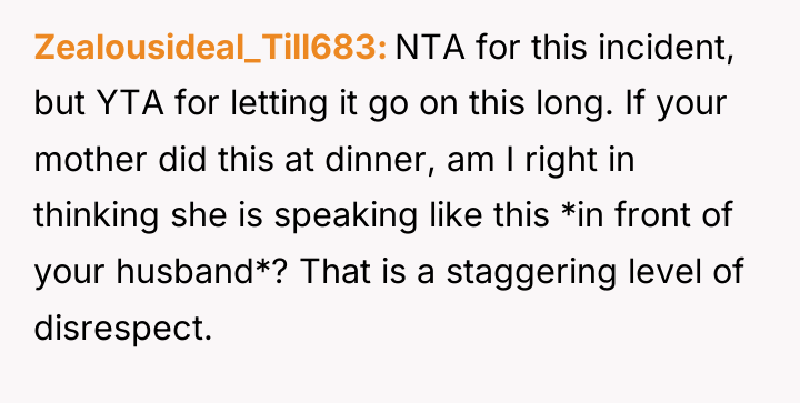 Zealousideal_Till683 NTA for this incident, but YTA for letting it...