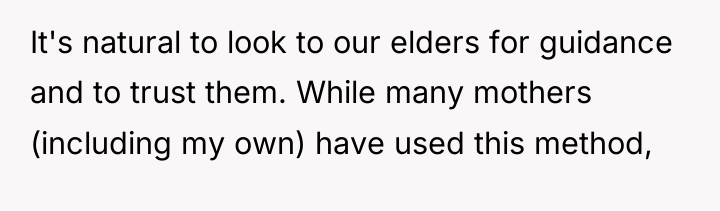 It's natural to look to our elders for guidance and...