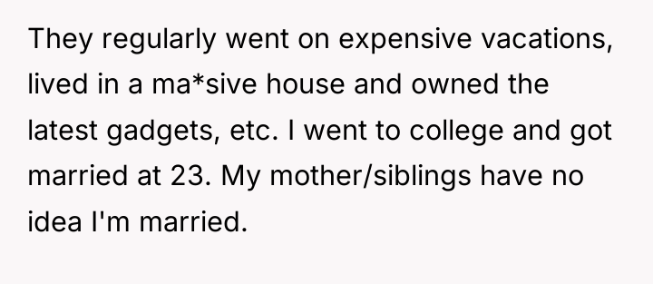 They regularly went on expensive vacations, lived in a ma*sive...