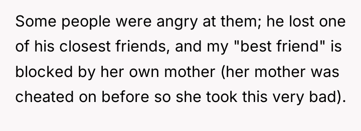 Some people were angry at them; he lost one of...