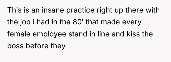 This is an insane practice right up there with the...