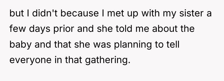 but I didn't because I met up with my sister...
