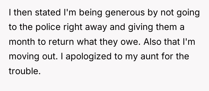I then stated I'm being generous by not going to...