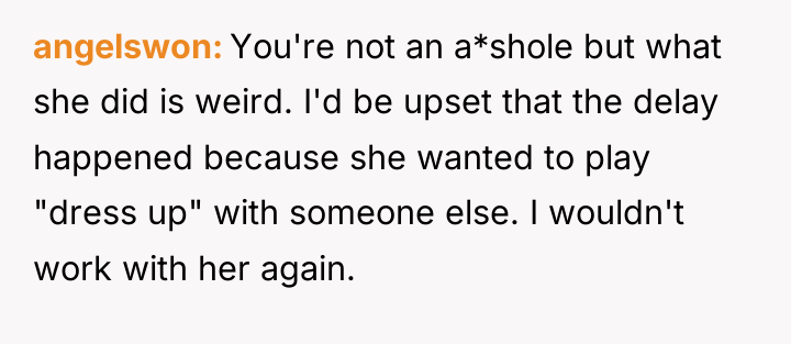 angelswon You're not an a*shole but what she did is...