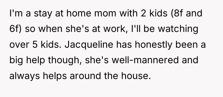 I'm a stay at home mom with 2 kids (8f...