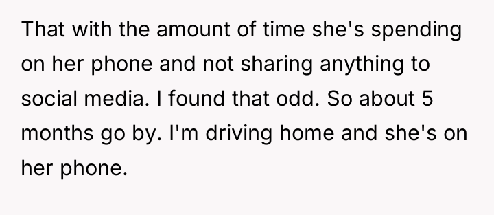 That with the amount of time she's spending on her...