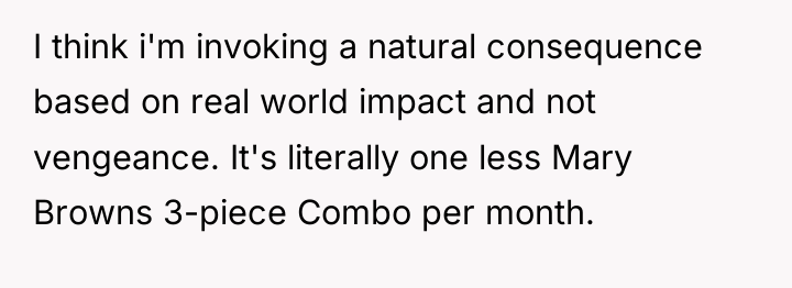 I think i'm invoking a natural consequence based on real...