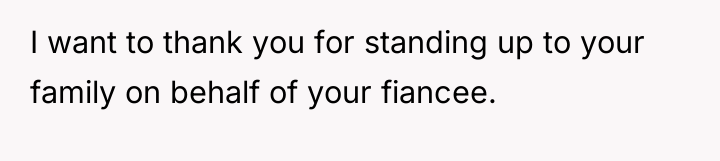 I want to thank you for standing up to your...