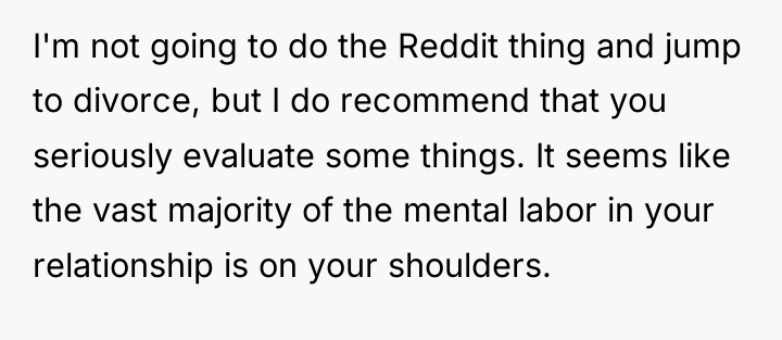 I'm not going to do the Reddit thing and jump...