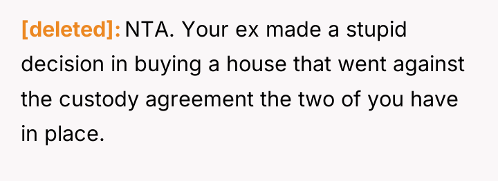 [deleted] NTA. Your ex made a stupid decision in buying...