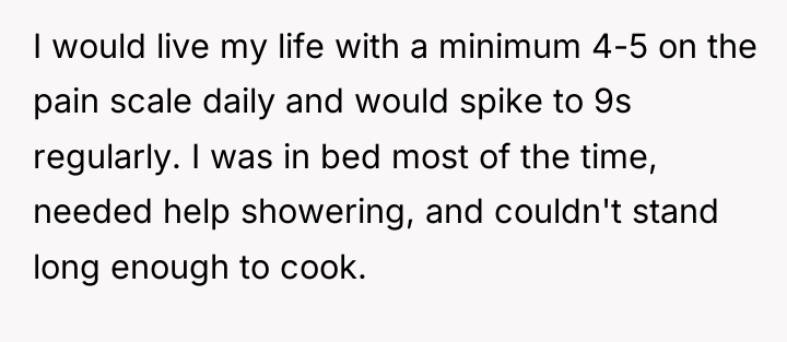 I would live my life with a minimum 4-5 on...
