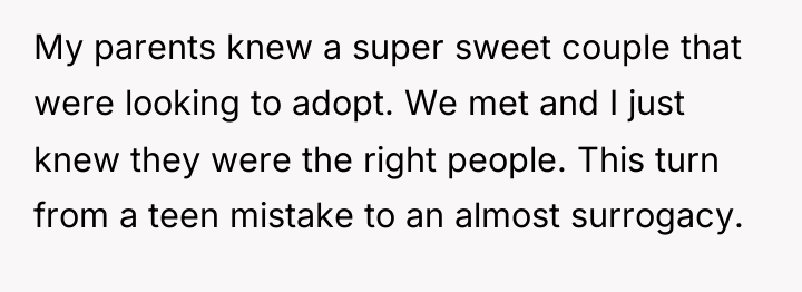 My parents knew a super sweet couple that were looking...