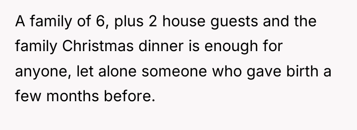 A family of 6, plus 2 house guests and the...