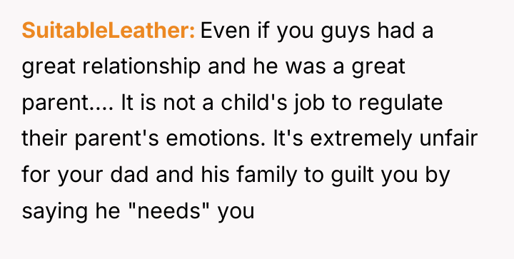 SuitableLeather Even if you guys had a great relationship and...
