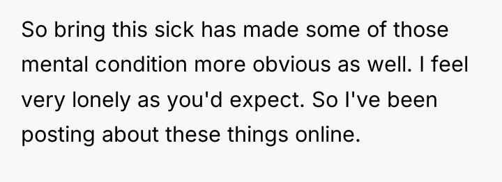 So bring this sick has made some of those mental...