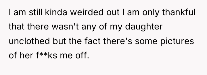 I am still kinda weirded out I am only thankful...